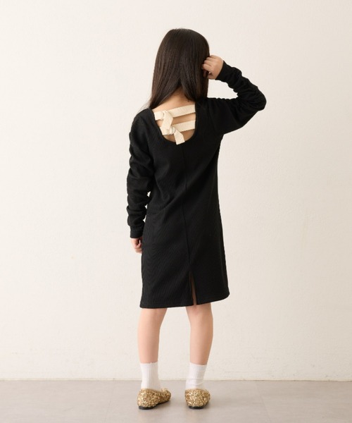 CIAOPANIC TYPY（チャオパニックティピー）の「【KIDS】バックベルトワンピース（ワンピース・キッズ・ブラック/パープル/カーキ・XX-LARGE/X-LARGE/LARGE/MEDIUM/SMALL）」の14枚目の写真