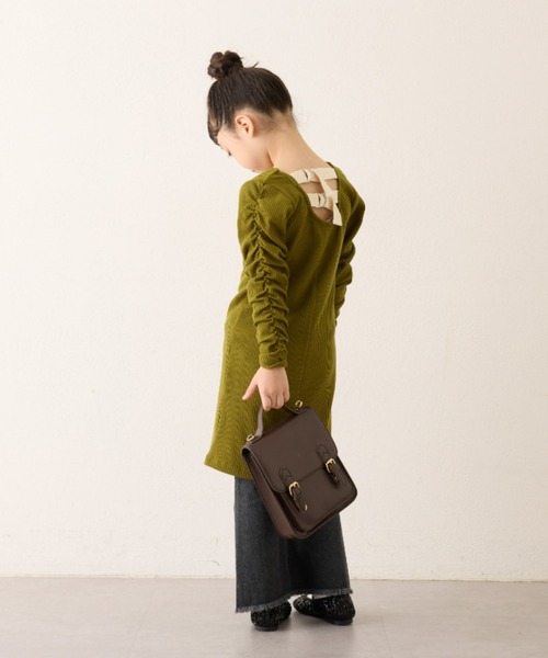 CIAOPANIC TYPY（チャオパニックティピー）の「【KIDS】バックベルトワンピース（ワンピース・キッズ・ブラック/パープル/カーキ・XX-LARGE/X-LARGE/LARGE/MEDIUM/SMALL）」の20枚目の写真