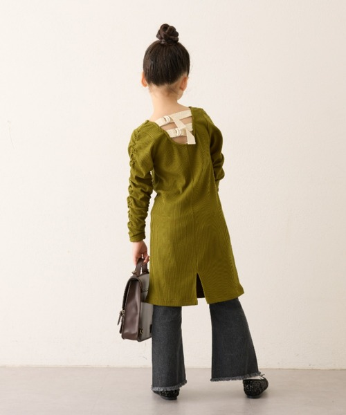 CIAOPANIC TYPY（チャオパニックティピー）の「【KIDS】バックベルトワンピース（ワンピース・キッズ・ブラック/パープル/カーキ・XX-LARGE/X-LARGE/LARGE/MEDIUM/SMALL）」の22枚目の写真