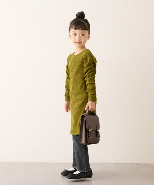 CIAOPANIC TYPY（チャオパニックティピー）の「【KIDS】バックベルトワンピース（ワンピース・キッズ・ブラック/パープル/カーキ・XX-LARGE/X-LARGE/LARGE/MEDIUM/SMALL）」の21枚目の写真