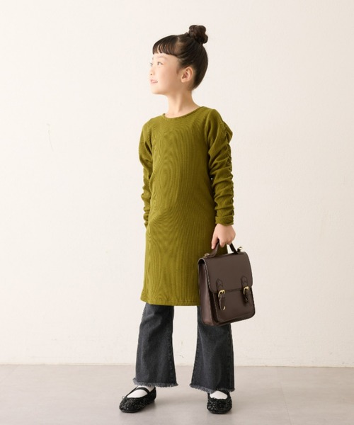 CIAOPANIC TYPY（チャオパニックティピー）の「【KIDS】バックベルトワンピース（ワンピース・キッズ・ブラック/パープル/カーキ・XX-LARGE/X-LARGE/LARGE/MEDIUM/SMALL）」の18枚目の写真