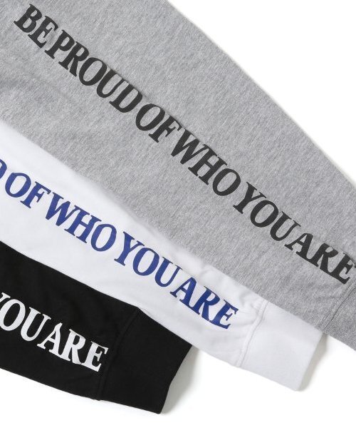 GLAZOS（グラソス）の「【STREET】バック発泡プリント袖ロゴビッグ長袖Tシャツ（Tシャツ/カットソー・キッズ・ブラック/グレー/ホワイト・140cm/150cm/160cm/170cm）」の8枚目の写真