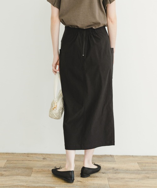 ITEMS URBANRESEARCH（アイテムズ アーバンリサーチ）の「ストレッチタイトスカート（スカート・レディース・ブラック/グリーン系その他/キャメル・FREE）」の10枚目の写真