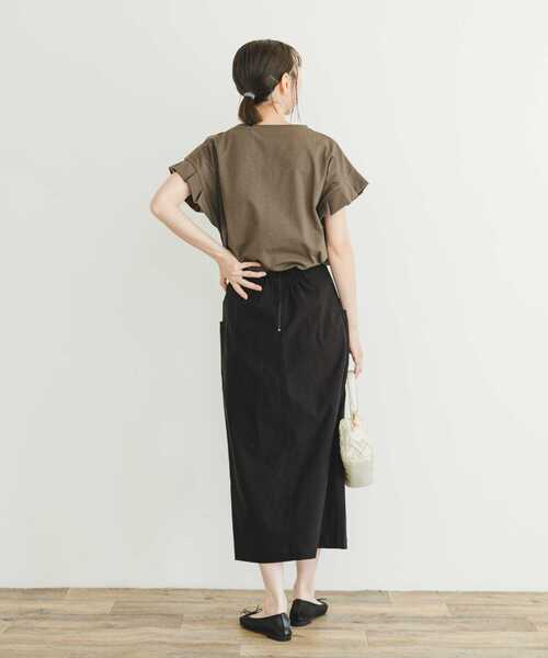 ITEMS URBANRESEARCH（アイテムズ アーバンリサーチ）の「ストレッチタイトスカート（スカート・レディース・ブラック/グリーン系その他/キャメル・FREE）」の14枚目の写真