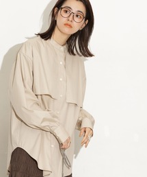ケープデザインシャツ