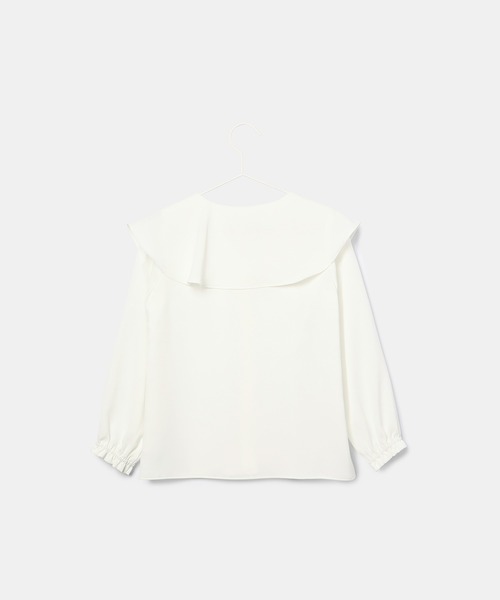ROPE' PICNIC（ロペピクニック）の「【KIDS】フレアカラーブラウス/リンクコーデ・WEB限定サイズ:110cm（シャツ/ブラウス・キッズ・オフホワイト/ベージュ系その他・150/140/130/120/110）」の21枚目の写真