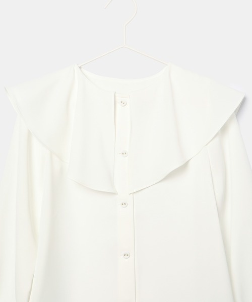 ROPE' PICNIC（ロペピクニック）の「【KIDS】フレアカラーブラウス/リンクコーデ・WEB限定サイズ:110cm（シャツ/ブラウス・キッズ・オフホワイト/ベージュ系その他・150/140/130/120/110）」の20枚目の写真