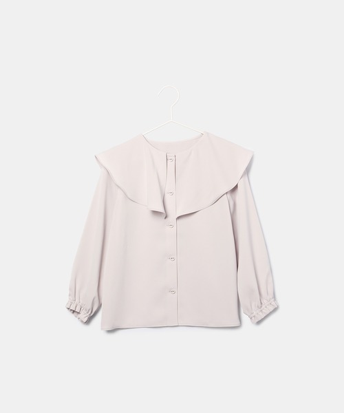 ROPE' PICNIC（ロペピクニック）の「【KIDS】フレアカラーブラウス/リンクコーデ・WEB限定サイズ:110cm（シャツ/ブラウス・キッズ・オフホワイト/ベージュ系その他・150/140/130/120/110）」の13枚目の写真