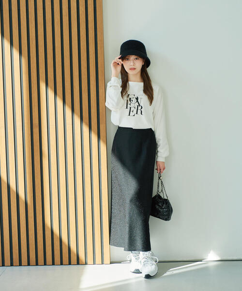 PROPORTION BODY DRESSING(プロポーションボディドレッシング)の「ロゴロンTEE / 1214260906(Tシャツ/カットソー・レディース・ブラック/ベージュ系その他/レッド・FREE)」の6枚目の写真