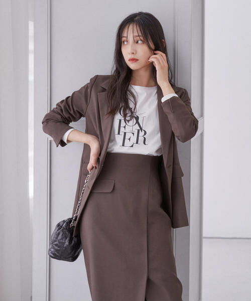 PROPORTION BODY DRESSING(プロポーションボディドレッシング)の「ロゴロンTEE / 1214260906(Tシャツ/カットソー・レディース・ブラック/ベージュ系その他/レッド・FREE)」の8枚目の写真