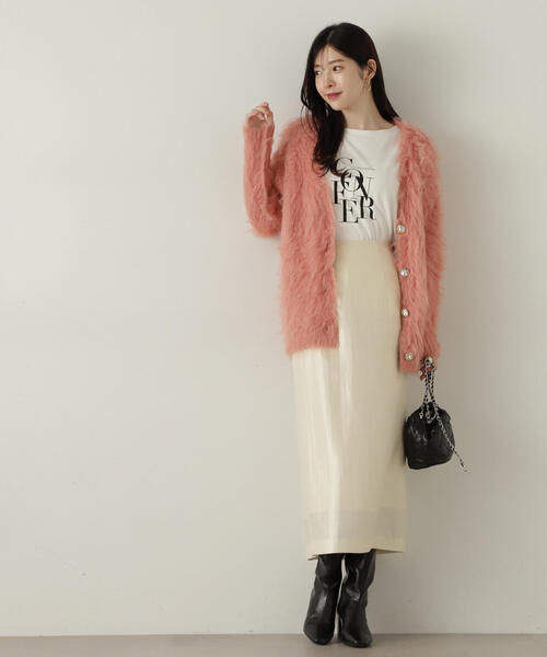 PROPORTION BODY DRESSING(プロポーションボディドレッシング)の「ロゴロンTEE / 1214260906(Tシャツ/カットソー・レディース・ブラック/ベージュ系その他/レッド・FREE)」の15枚目の写真