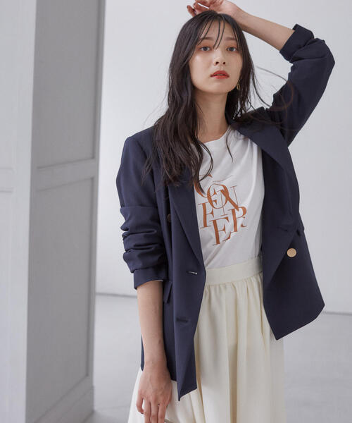 PROPORTION BODY DRESSING(プロポーションボディドレッシング)の「ロゴロンTEE / 1214260906(Tシャツ/カットソー・レディース・ブラック/ベージュ系その他/レッド・FREE)」の20枚目の写真