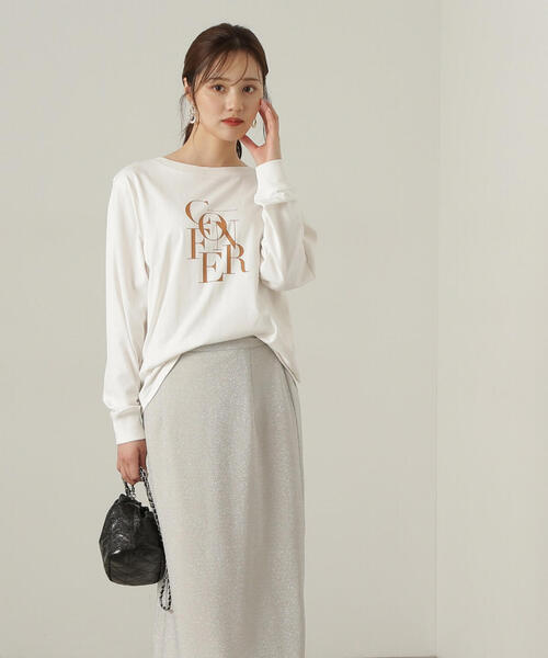 PROPORTION BODY DRESSING(プロポーションボディドレッシング)の「ロゴロンTEE / 1214260906(Tシャツ/カットソー・レディース・ブラック/ベージュ系その他/レッド・FREE)」の22枚目の写真