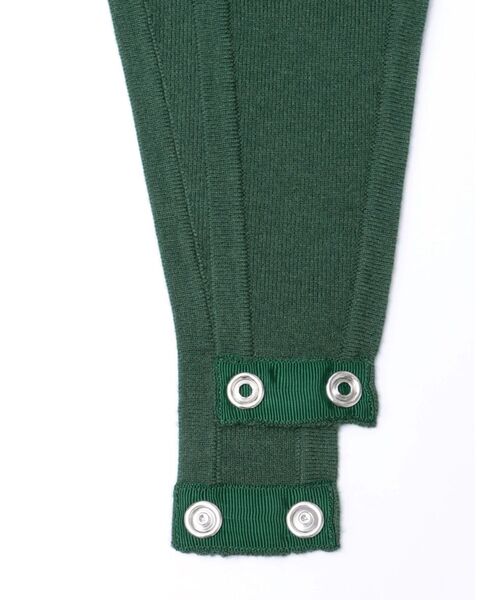 jouetie(ジュエティ)の「リボンラインニットボディスーツ(ニット/セーター・レディース・グリーン/オフホワイト/ブラック・MEDIUM)」の8枚目の写真
