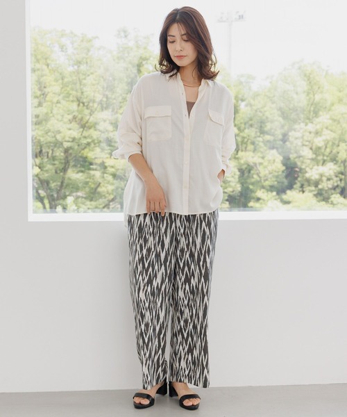 未使用　POLO RALPH LAUREN　シルクシアーシャツブラウス　ネイビー RALPH LAUREN｜(RLX)テーラード フィット カモ パフォーマンス