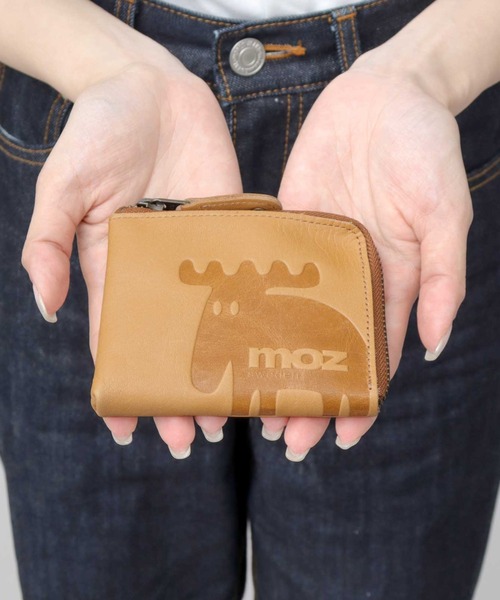 本革 ソフトレザー L字ファスナー ミニウォレット（財布）｜moz