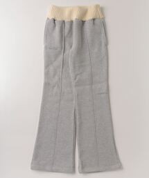 rib sweat tuck pants