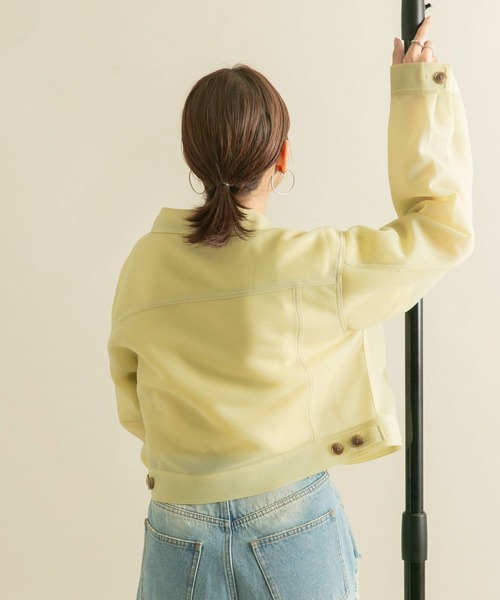 KBF（ケイビーエフ）の「シアーダンボールジャケット（その他アウター・レディース・ブルー系その他/ライトベージュ・ONE）」の12枚目の写真