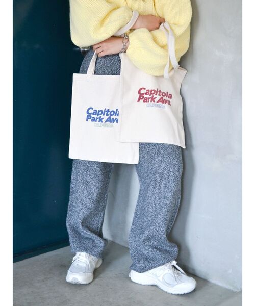 Ungrid（アングリッド）の「キャンバスロゴトートバッグ（トートバッグ・レディース・レッド/ブルー・FREE）」の14枚目の写真