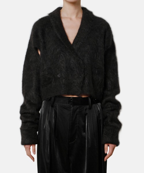 IRENE Alpaca Shaggy Middy Cardigan 新品 iRENE（アイレネ）の「アイレットアルパカシャギーカーディガン