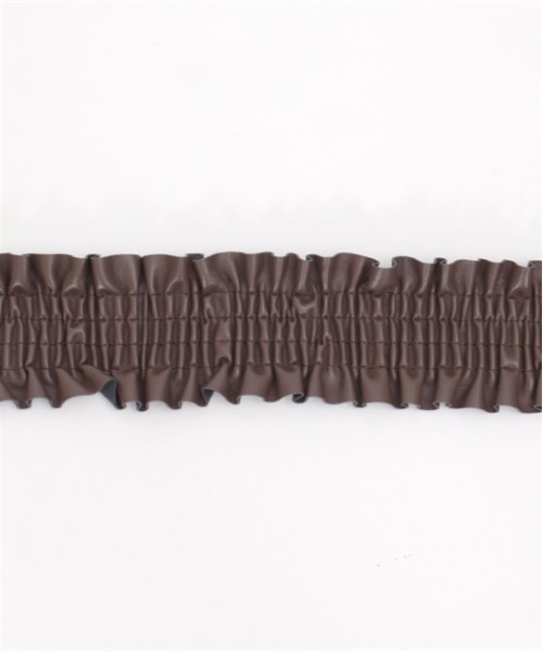 axes femme（アクシーズファム）の「クラシカルバックルゴムベルト（ベルト・レディース・ブラウン/ブラック/ワイン・FREE）」の7枚目の写真