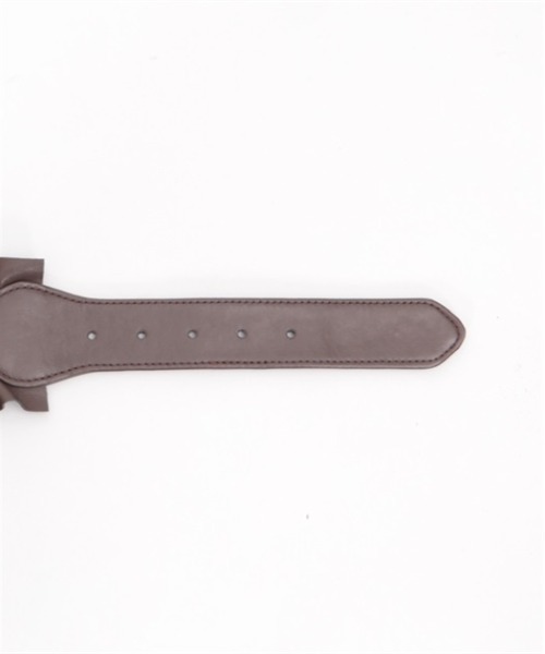 axes femme（アクシーズファム）の「クラシカルバックルゴムベルト（ベルト・レディース・ブラウン/ブラック/ワイン・FREE）」の8枚目の写真