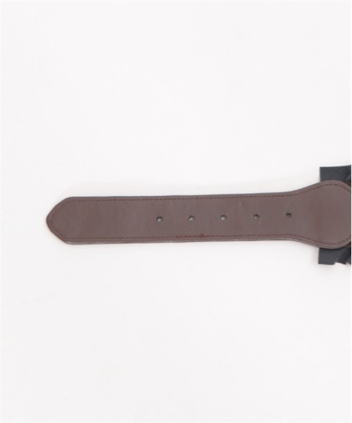 axes femme（アクシーズファム）の「クラシカルバックルゴムベルト（ベルト・レディース・ブラウン/ブラック/ワイン・FREE）」の9枚目の写真