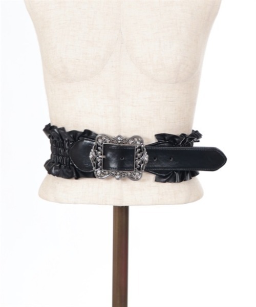 axes femme（アクシーズファム）の「クラシカルバックルゴムベルト（ベルト・レディース・ブラウン/ブラック/ワイン・FREE）」の20枚目の写真