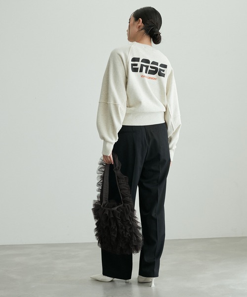 ADAM ET ROPE'(アダムエロペ)の「【一部WEB限定カラー】フリルワンショルダーバッグ(ショルダーバッグ・レディース・ブラック/ダークブラウン/ライトグレー・FREE)」の10枚目の写真