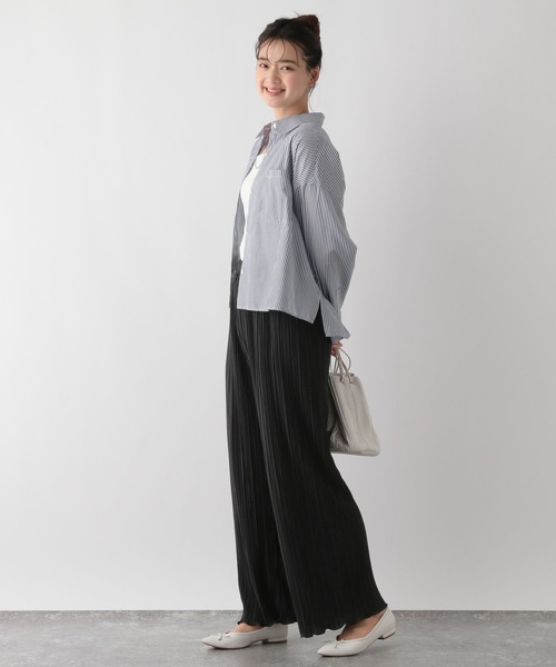 GLOBAL WORK Smile Seed Store（グローバルワーク スマイルシードストア）の「ランダムプリーツパンツ/147043（その他パンツ・レディース・モカ/ブラック・MEDIUM/LARGE）」の5枚目の写真