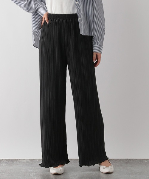GLOBAL WORK Smile Seed Store（グローバルワーク スマイルシードストア）の「ランダムプリーツパンツ/147043（その他パンツ・レディース・モカ/ブラック・MEDIUM/LARGE）」の7枚目の写真