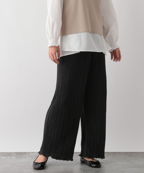 GLOBAL WORK Smile Seed Store（グローバルワーク スマイルシードストア）の「ランダムプリーツパンツ/147043（その他パンツ・レディース・モカ/ブラック・MEDIUM/LARGE）」の10枚目の写真