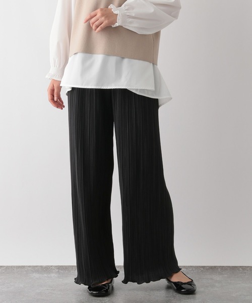GLOBAL WORK Smile Seed Store（グローバルワーク スマイルシードストア）の「ランダムプリーツパンツ/147043（その他パンツ・レディース・モカ/ブラック・MEDIUM/LARGE）」の11枚目の写真