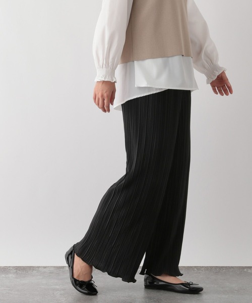 GLOBAL WORK Smile Seed Store（グローバルワーク スマイルシードストア）の「ランダムプリーツパンツ/147043（その他パンツ・レディース・モカ/ブラック・MEDIUM/LARGE）」の12枚目の写真