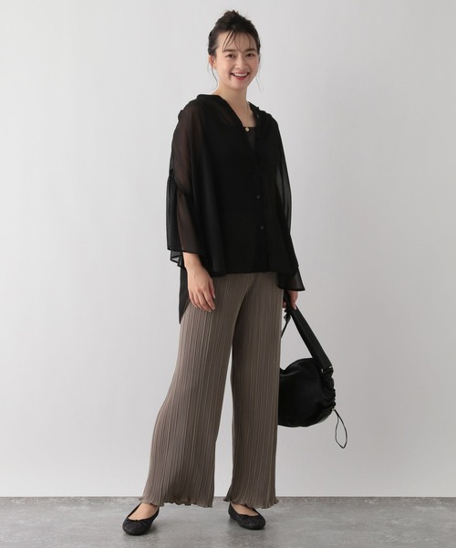 GLOBAL WORK Smile Seed Store（グローバルワーク スマイルシードストア）の「ランダムプリーツパンツ/147043（その他パンツ・レディース・モカ/ブラック・MEDIUM/LARGE）」の13枚目の写真