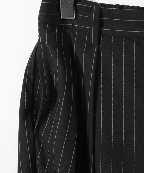 RAGEBLUE（レイジブルー）の「ピンストライプ/2タックワイドスラックス（スラックス・レディース・ブラック/グレー・FREE）」の7枚目の写真