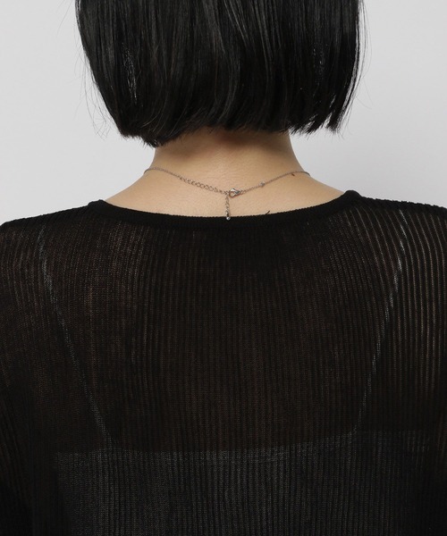 3.3 Field Trip （3.3フィールドトリップ）の「3.3 Field Trip／ソデフレアリボンカーディガン（カーディガン/ボレロ・レディース・ブラック/ブラウン/ネイビー・FREE）」の5枚目の写真