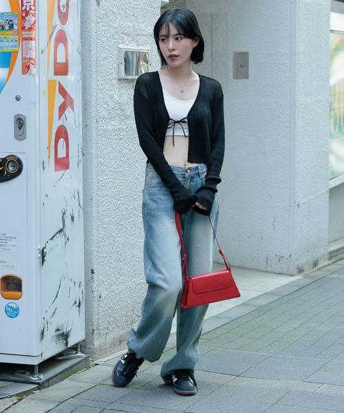 3.3 Field Trip （3.3フィールドトリップ）の「3.3 Field Trip／ソデフレアリボンカーディガン（カーディガン/ボレロ・レディース・ブラック/ブラウン/ネイビー・FREE）」の21枚目の写真