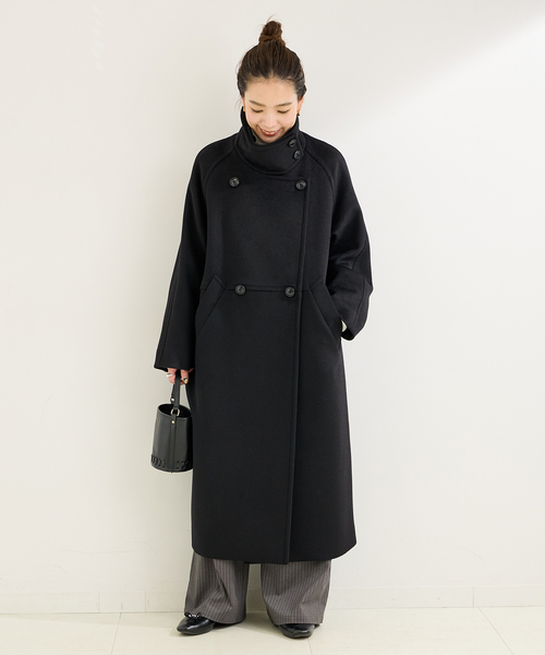 B.C STOCK WビーバーコクーンW前スタンドコート B.C STOCK（ベーセーストック）の「WビーバーコクーンW前スタンド