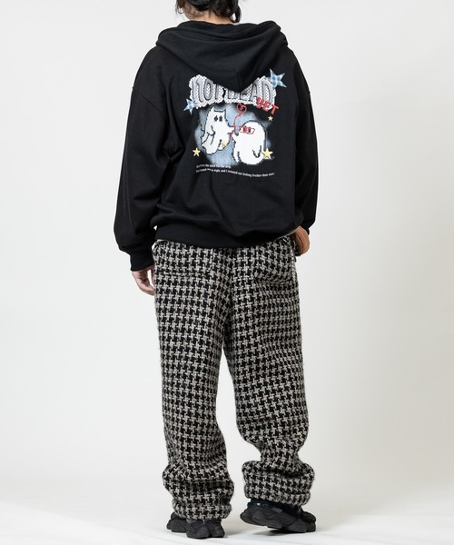 JOHN'S CLOSET（ジョンズクローゼット）の「【13】デジタルオバケプリント フルジップパーカー（パーカー・メンズ・アッシュグレー/ブラウン/ブラック/ブラック系その他/スモークピンク/グレー系その他/グレー系その他2/ブラック系その他2・LARGE/MEDIUM）」の14枚目の写真