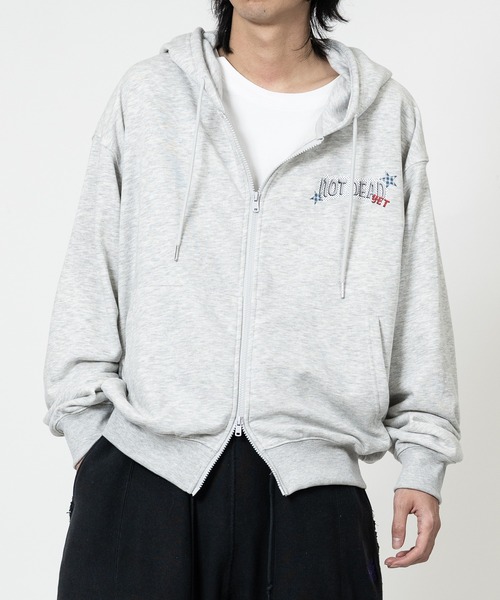 JOHN'S CLOSET（ジョンズクローゼット）の「【13】デジタルオバケプリント フルジップパーカー（パーカー・メンズ・アッシュグレー/ブラウン/ブラック/ブラック系その他/スモークピンク/グレー系その他/グレー系その他2/ブラック系その他2・LARGE/MEDIUM）」の15枚目の写真