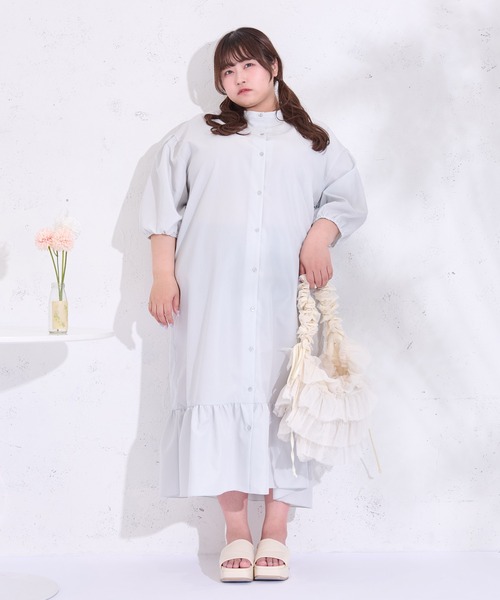 Louiosy(ルオシー)の「【大きいサイズ】チュールフリルドロストショルダーバッグ(ショルダーバッグ・レディース・ブルー系その他/ピンク/アイボリー・FREE)」の9枚目の写真