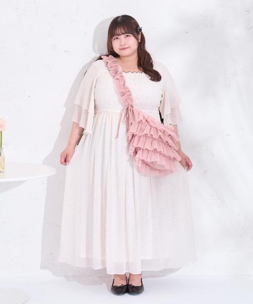 Louiosy(ルオシー)の「【大きいサイズ】チュールフリルドロストショルダーバッグ(ショルダーバッグ・レディース・ブルー系その他/ピンク/アイボリー・FREE)」の18枚目の写真