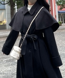 epine ケープコート 黒 epine ケープコート 黒