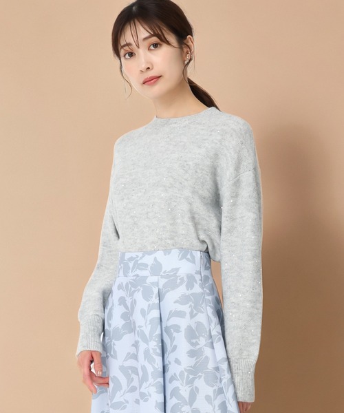 セール】スパンコールハイネックニット/MM448303（ニット/セーター