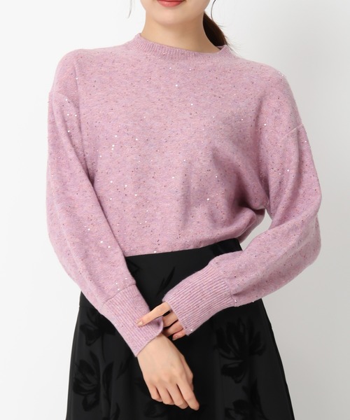 セール】スパンコールハイネックニット/MM448303（ニット/セーター