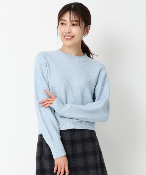 セール】スパンコールハイネックニット/MM448303（ニット/セーター