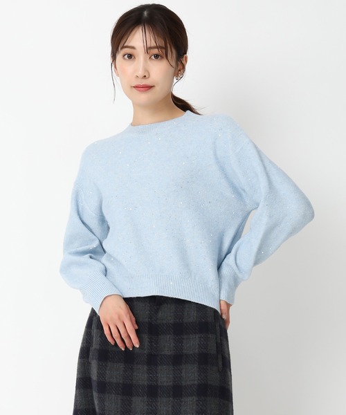 セール】スパンコールハイネックニット/MM448303（ニット/セーター