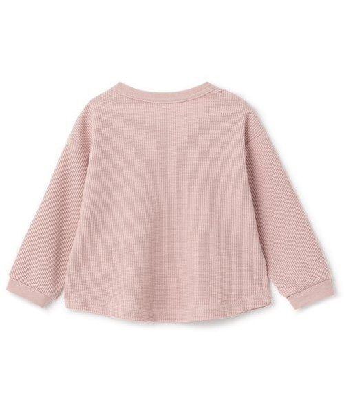 petit main(プティマイン)の「【GOODPRICE】ワッフル長袖Tシャツ(Tシャツ/カットソー・キッズ・トップグレー/アイボリー/カーキ/ピンク/モカ/ネイビー・80cm/90cm/100cm/110cm/120cm/130cm)」の12枚目の写真