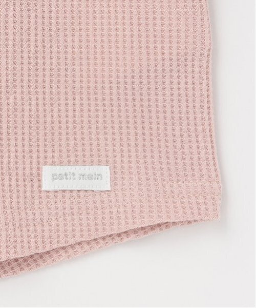 petit main(プティマイン)の「【GOODPRICE】ワッフル長袖Tシャツ(Tシャツ/カットソー・キッズ・トップグレー/アイボリー/カーキ/ピンク/モカ/ネイビー・80cm/90cm/100cm/110cm/120cm/130cm)」の15枚目の写真